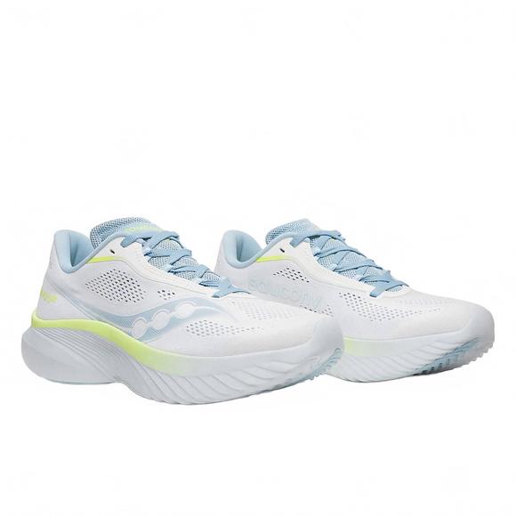 NEW SAUCONY women's kinvara 15 running shoes in white/ice melt - Picture 4 of 7